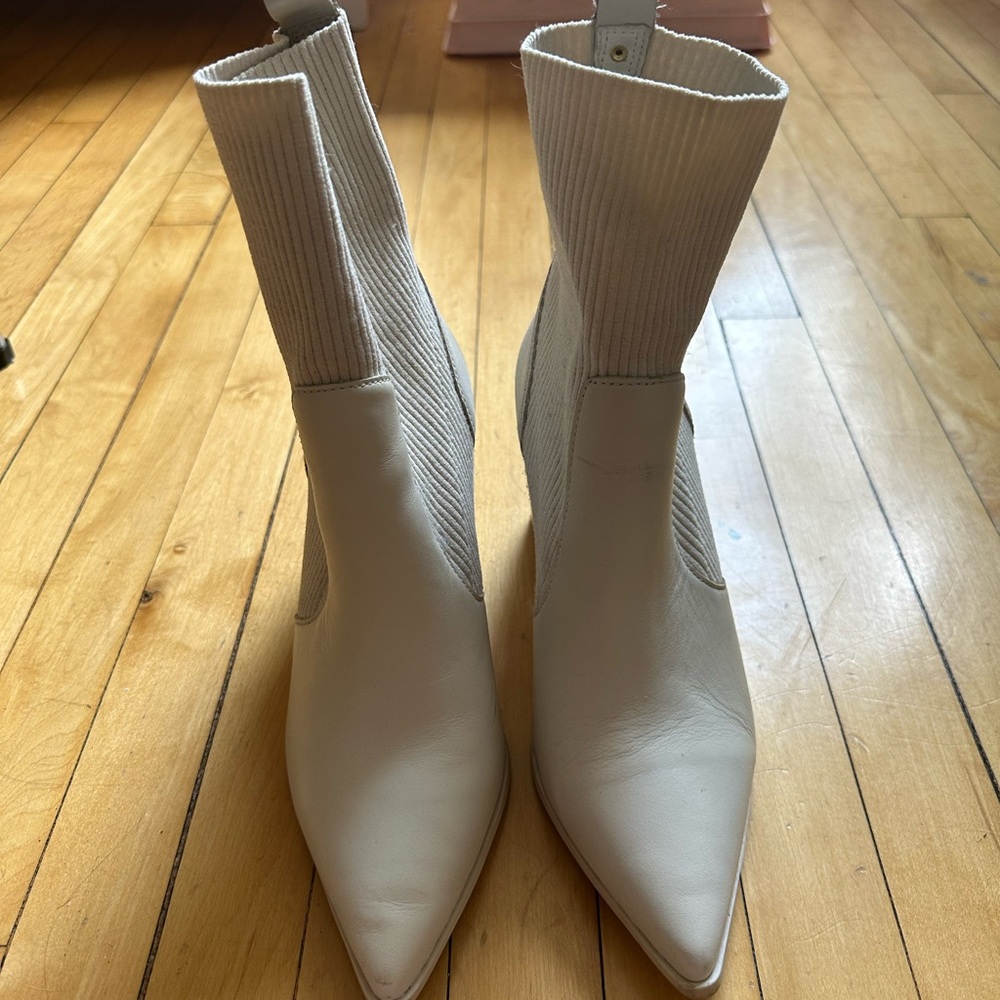 White Ankle Boots